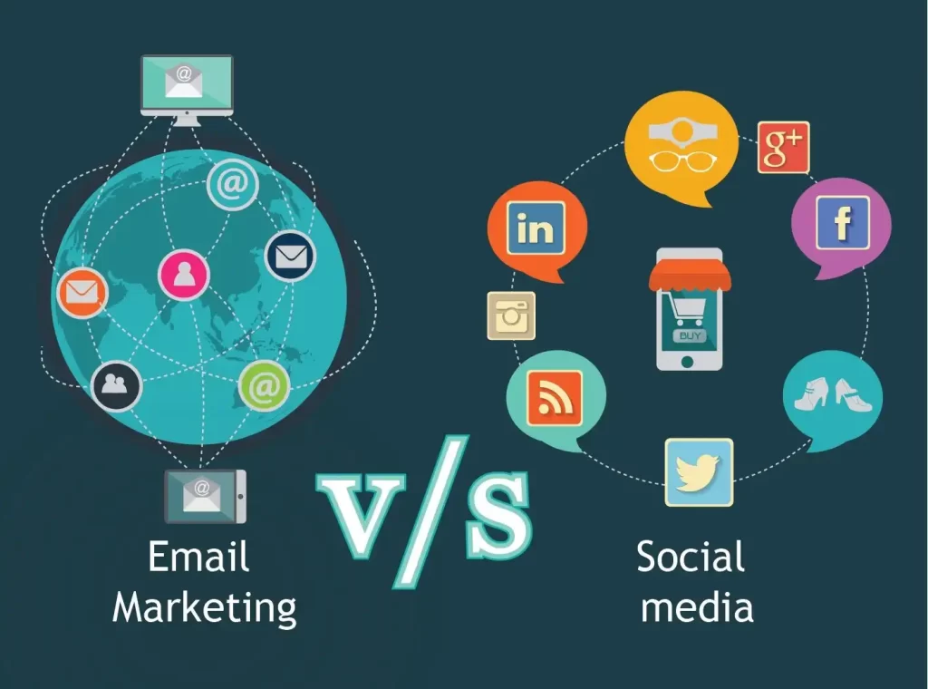 Email marketing vs Social media marketing