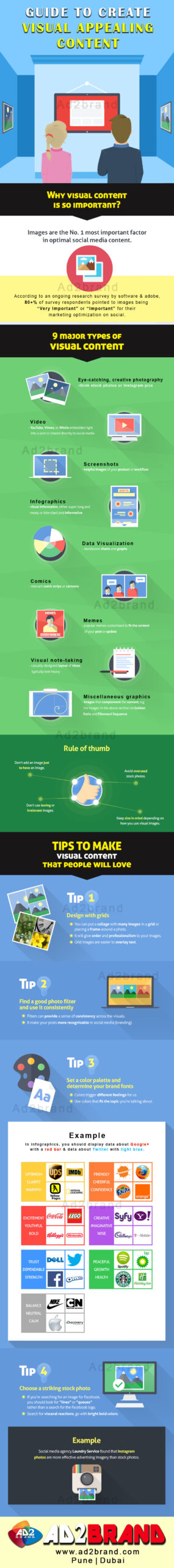 Guide to create Visual Appealing Content | Ad2brand Pune, Dubai