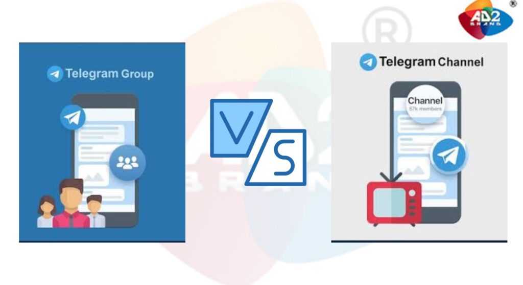 Comparison between Telegram Channels and Groups
